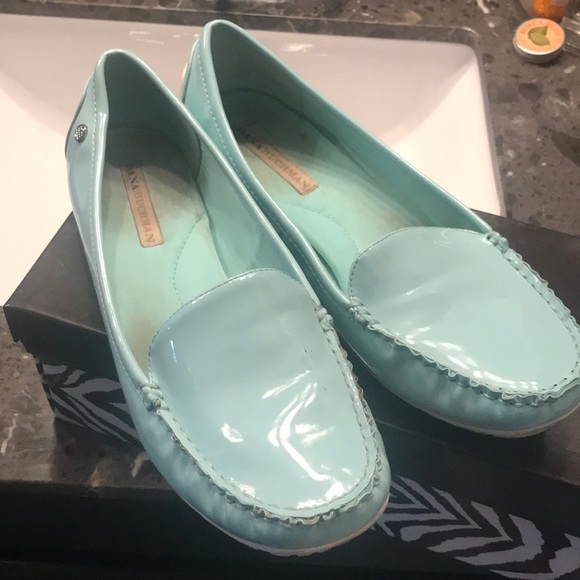 Dana Buchman Shoes - Teal slip ons